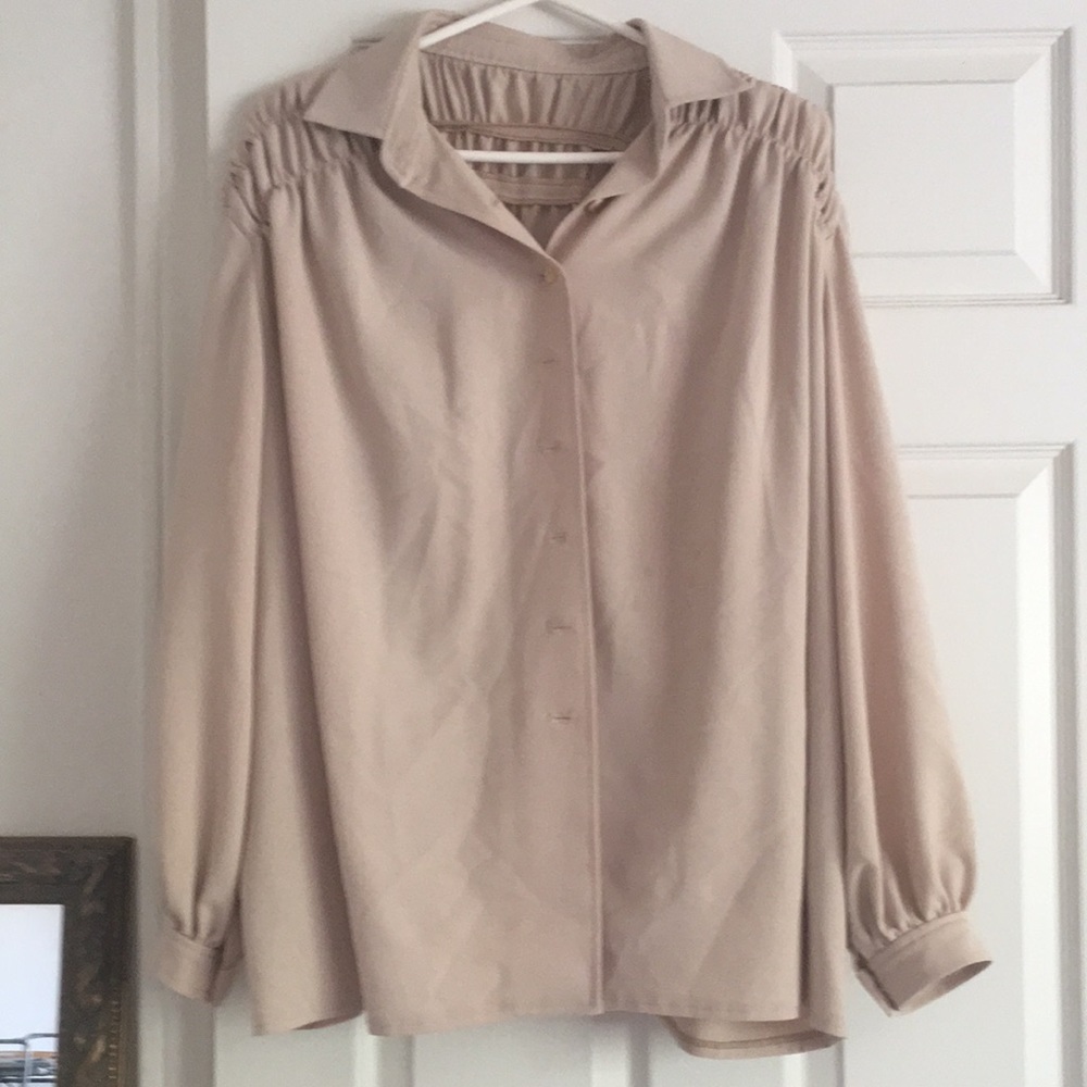 Vintage Handmade Blazer/ Ruffle Blouse